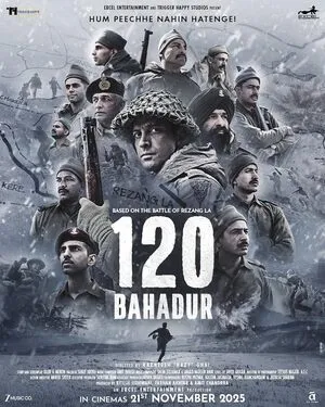 120 Bahadur 2025 Hindi HD Poster Download - Filmyzilla