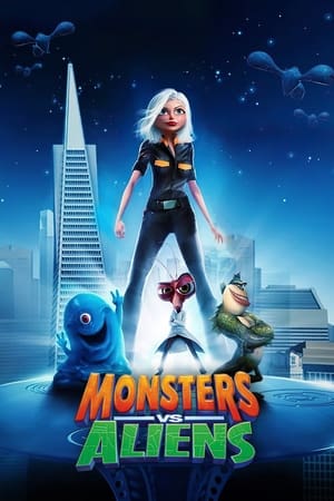 Monsters vs. Aliens (2009) Dual Audio Hindi 300MB HD Poster Download - Filmyzilla